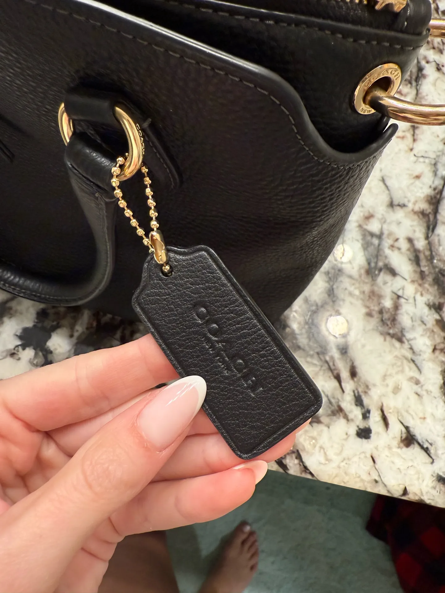 Coach purse black leather   - Image 3