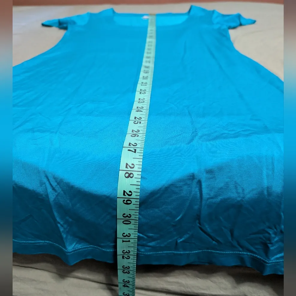 Moschino Mare T-shirt Dress Women's Medium/44 Turquoise Blue - Image 10