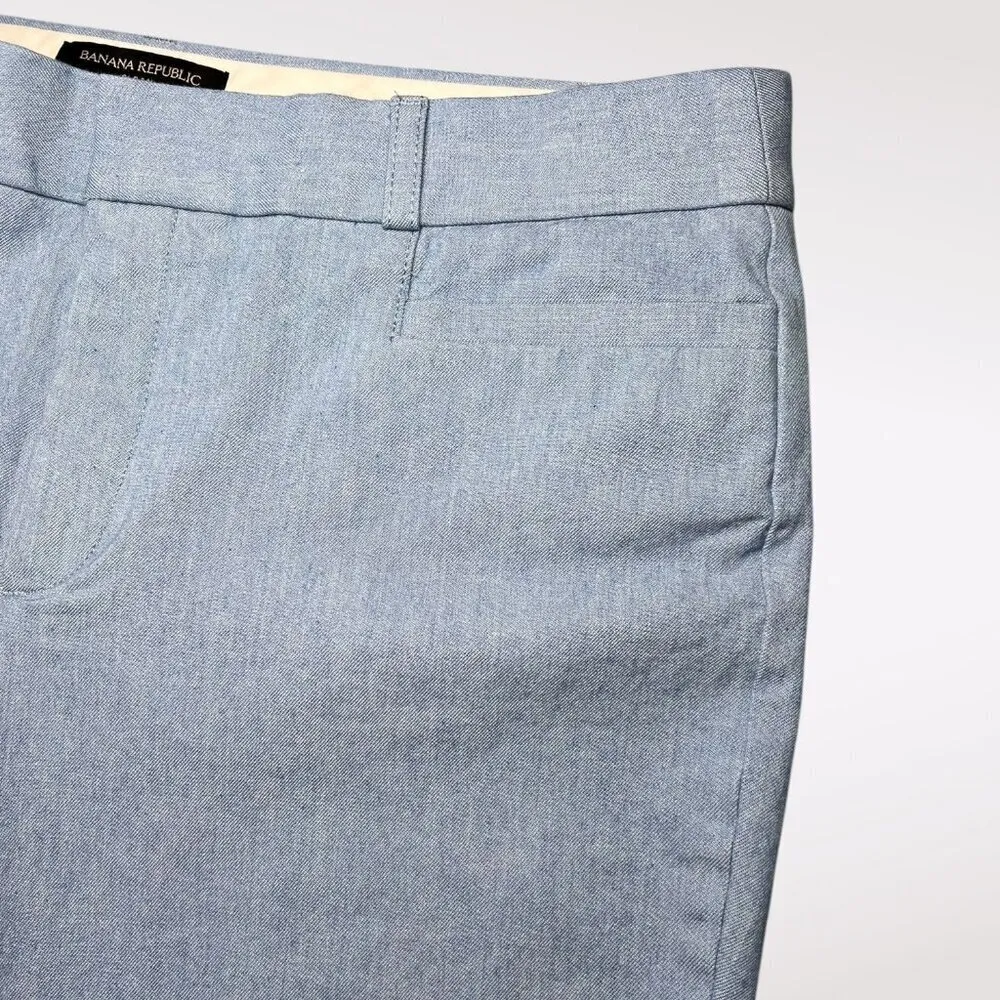 Banana Republic Sloan Ankle Pants Light Blue Size 8 - Image 4