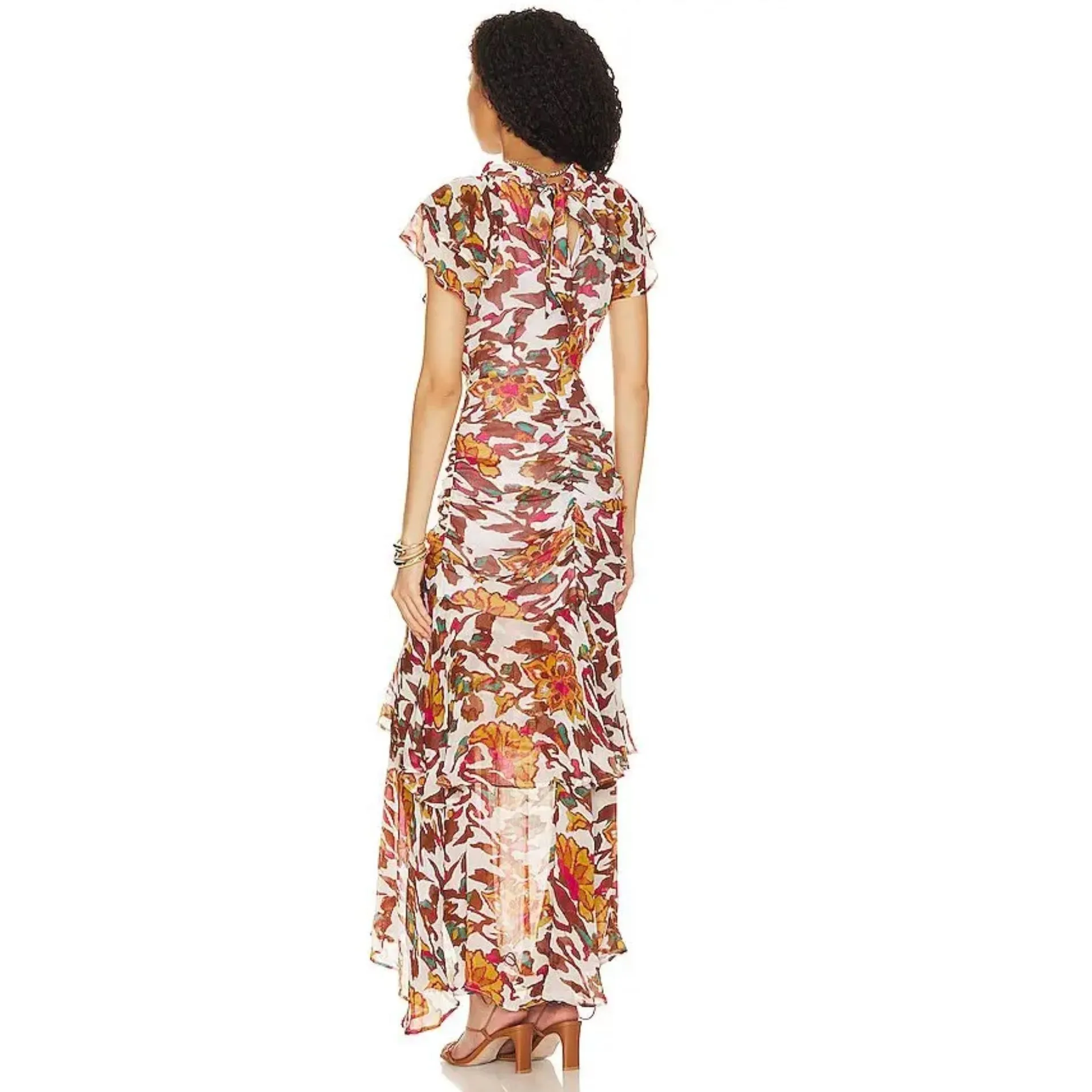 Cleobella Cecilia Ankle Dress in Red Size‎ Medium EUC $298 - Image 3