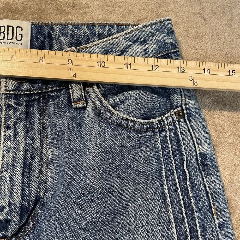 BDG Jeans Size 25 Womens Urban Outfitters Mom Blue Tapered Skinny Medium Wash - Image 8
