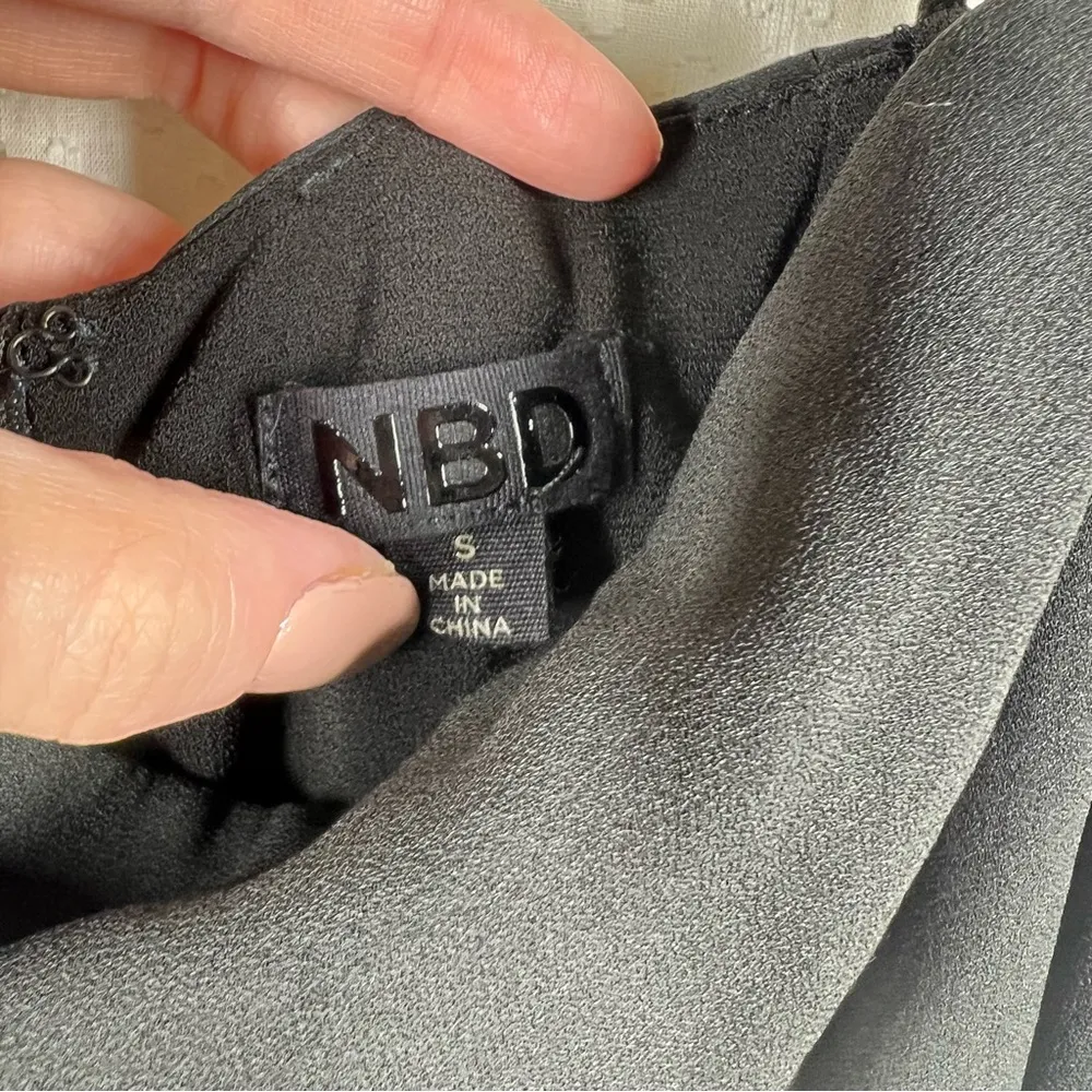 NBD Black Strappy Fox‎ Mini Dress - Image 3