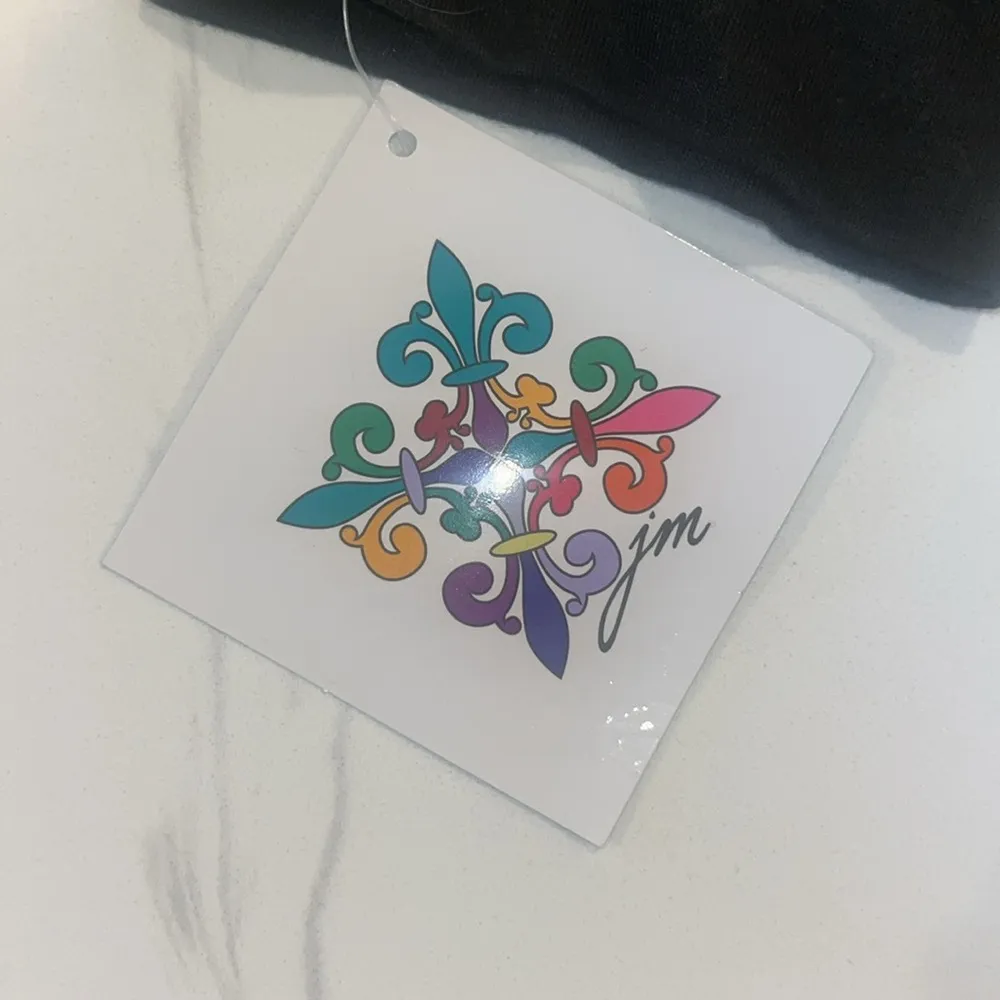 NWT Jane Marie Cheetah Animal Print Dot Long Sleeve Pants Pajama Set XL Black - Image 7