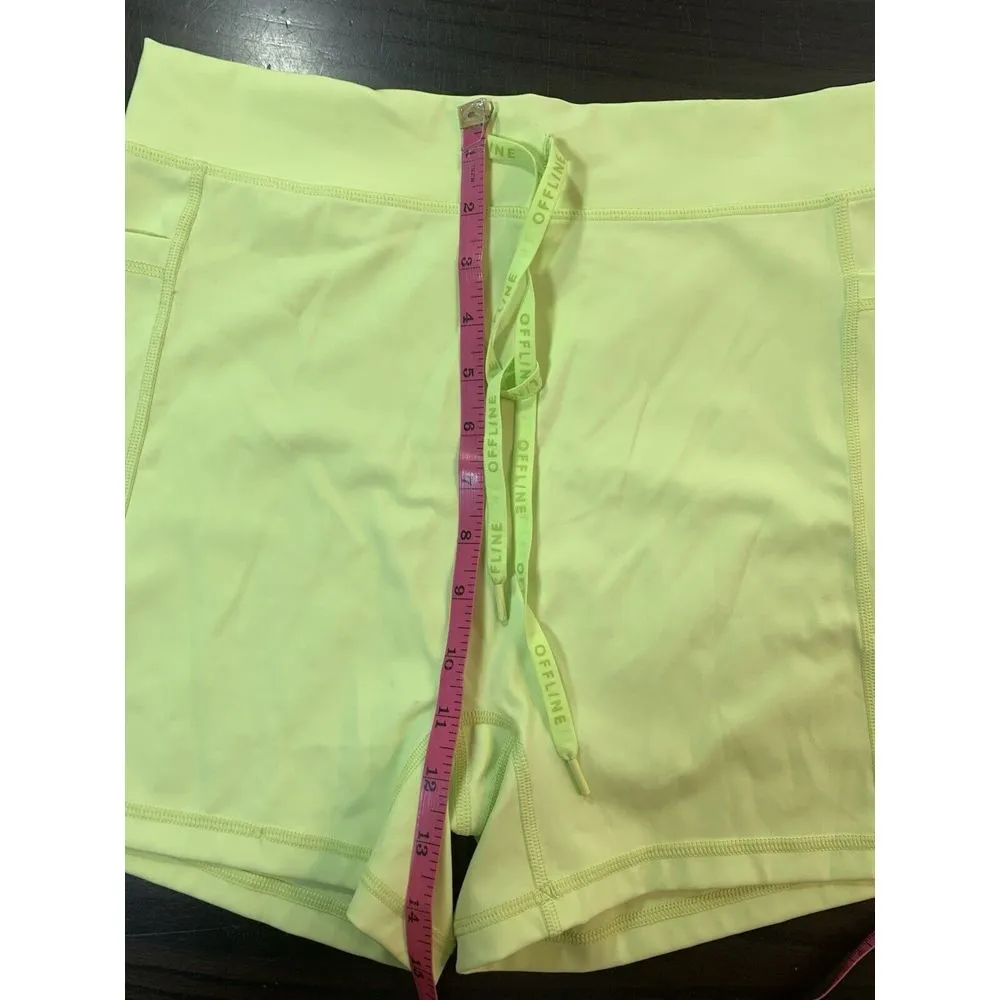 Offline by Aerie‎ Offline Goals Shortie Shorts Court Hi Rise Womens XL Bright - Image 11