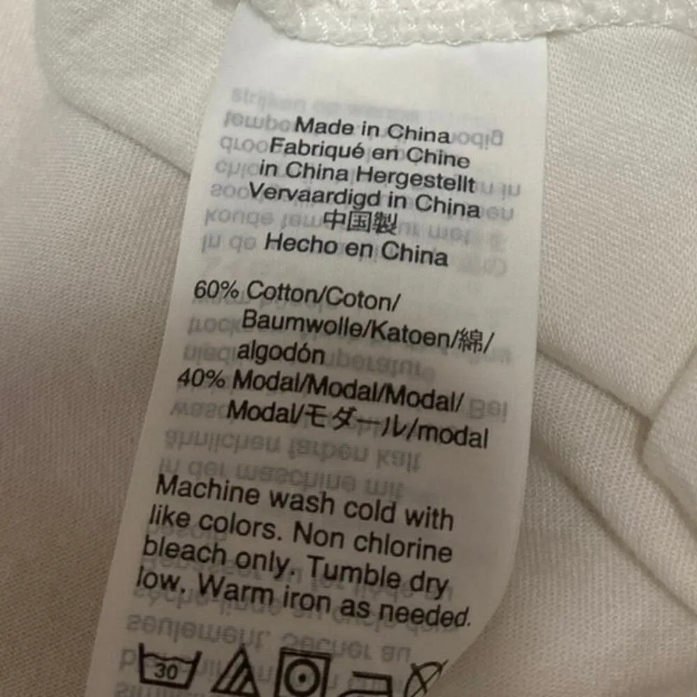 Madewell Women's White Short Sleeve Collared V Neck Shirt Blouse Top Size XS - Image 4