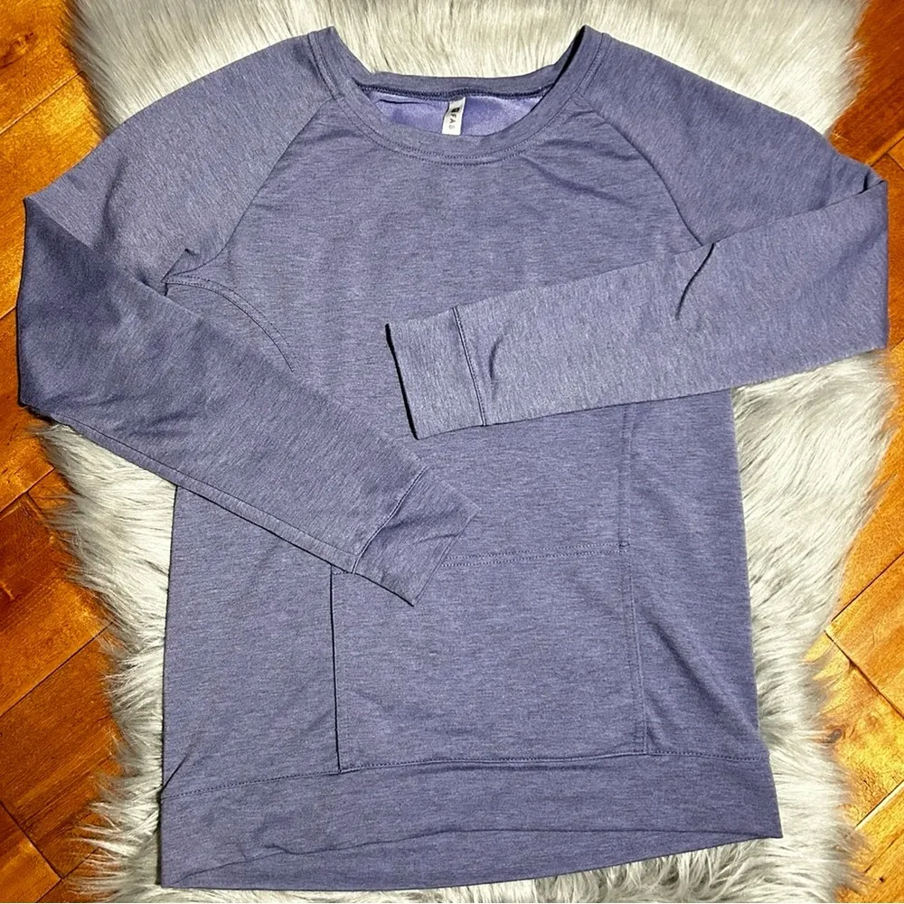 Fabletics Bonita Pullover II Pullover LIGHT PURPLE IRIS HEATHER Sweater Size XS - Image 2