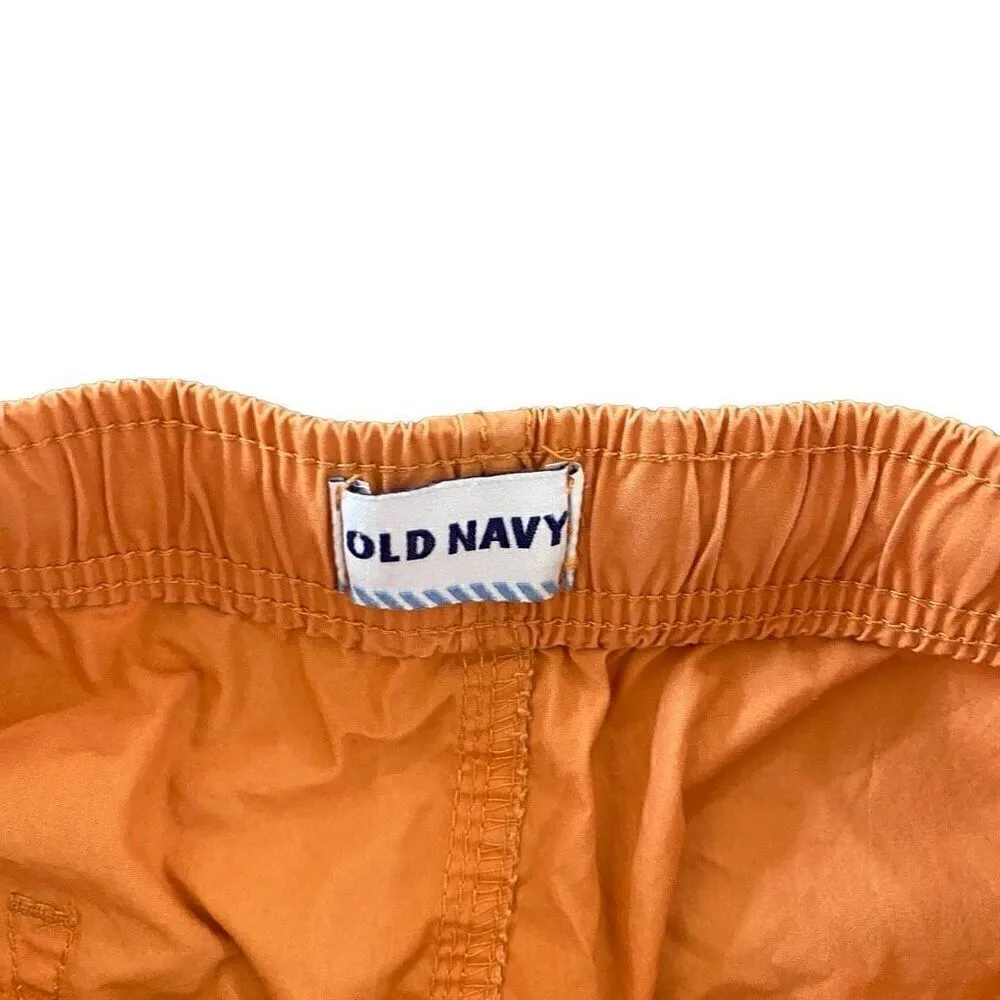 Old navy medium orange cuffed shorts elastic waist - Image 5