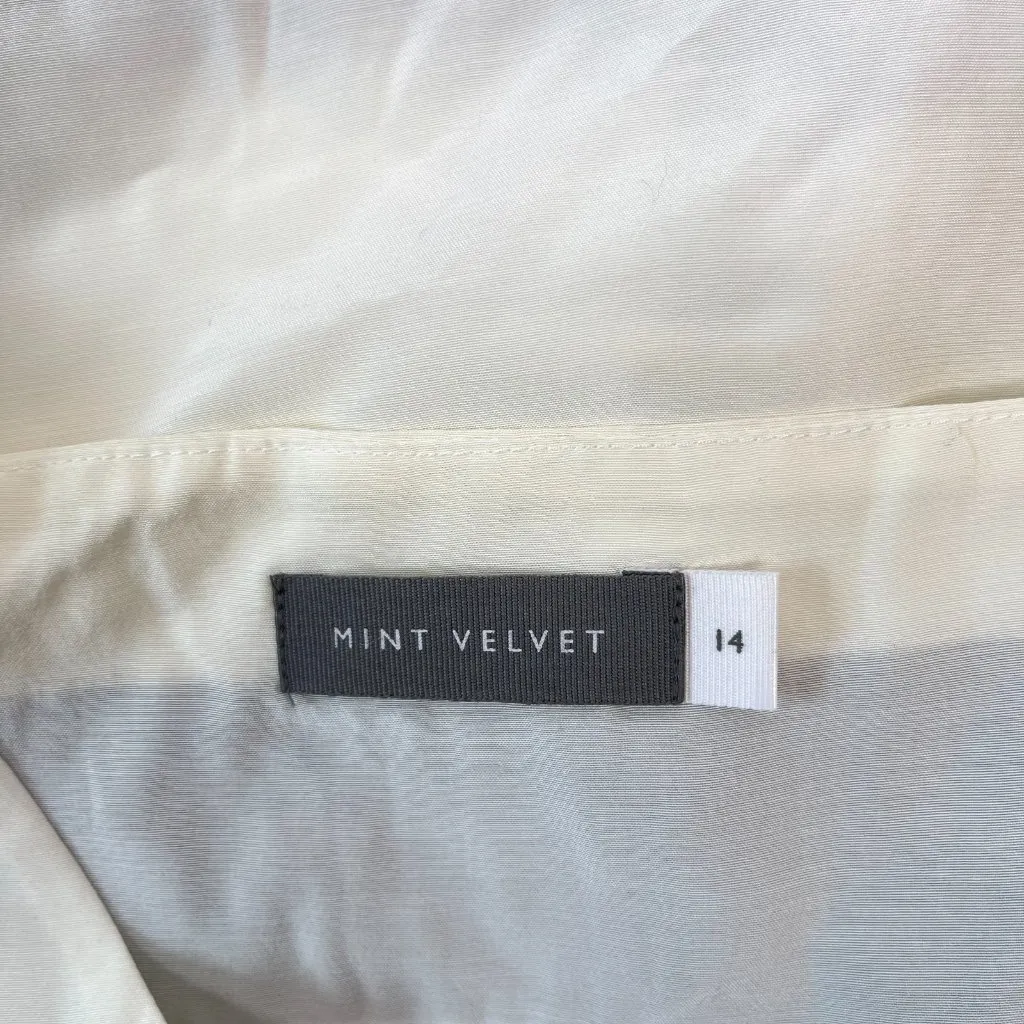 NWOT Mint Velvet Ivory & Ink Mesh Trim Cami Tank Top Blouse US10 UK14 Size 10 - Image 8