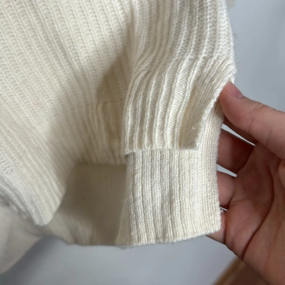 Madewell Lyle Ribbed Henley Sweater in Lighthouse Size M - Image 8