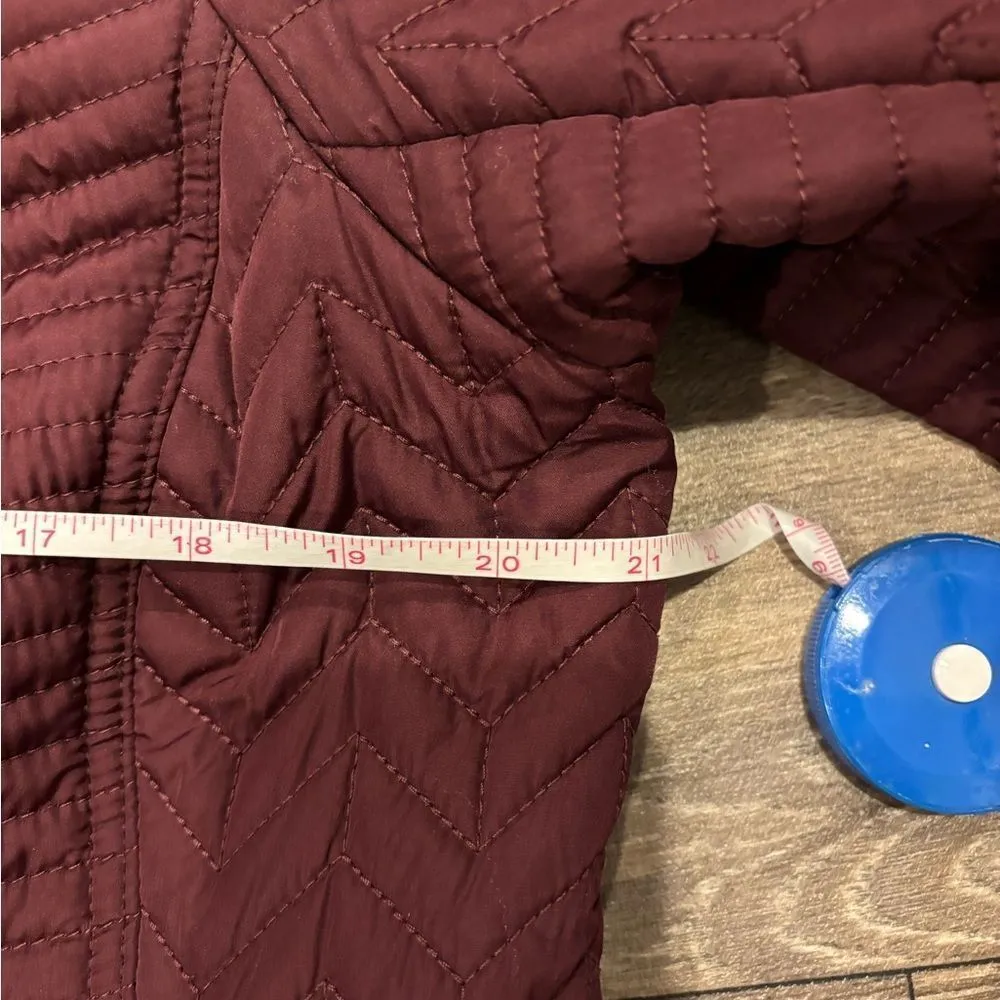 Weatherproof Quilted Walker Jacket Coat Adjustable Cinch Waist Size Large - Image 7