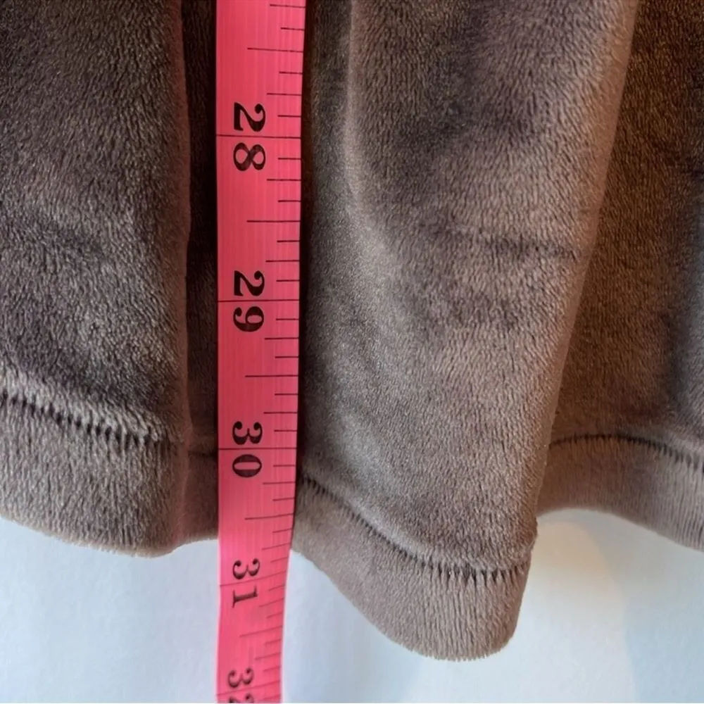 SKIMS Velour Buttoned Stretch Pajama Top Shirt Brown Size undefined - Image 9