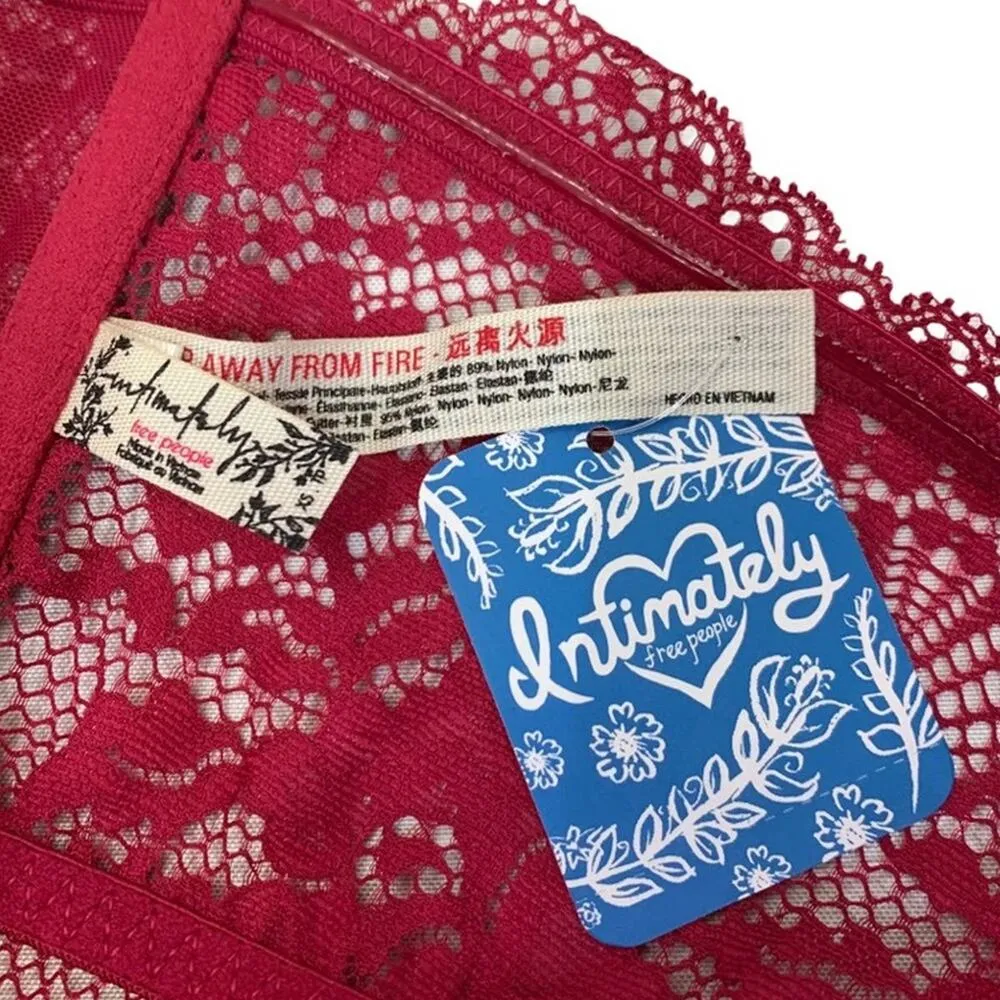 Free People | XS | Lacey Looks Burgundy Bandeau Unpadded Bra Bralette - Image 5