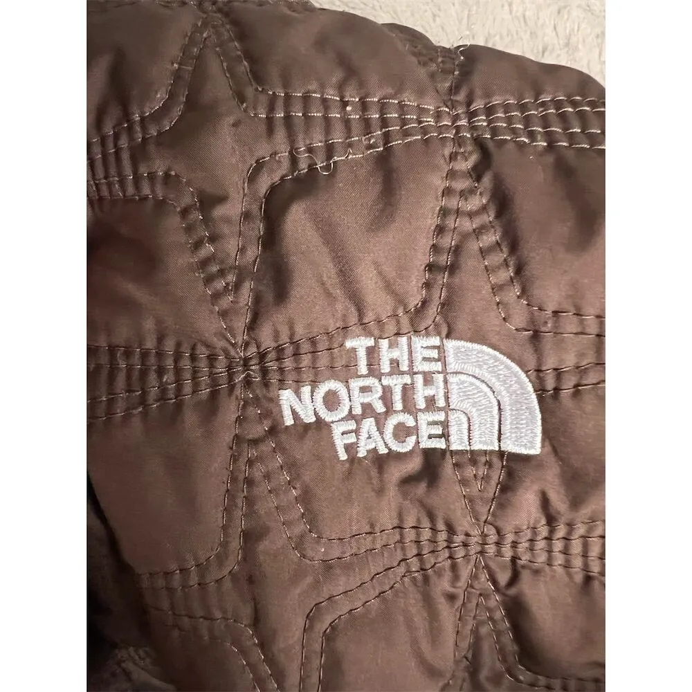 The North Face Women's XL Brown Quilted Puffer Jacket Winter Casual - Image 5