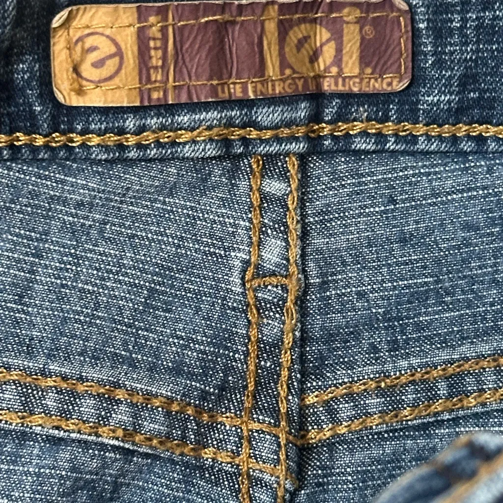 Vintage‎ Lei Denim Mini Skirt Blue Size undefined - Image 6