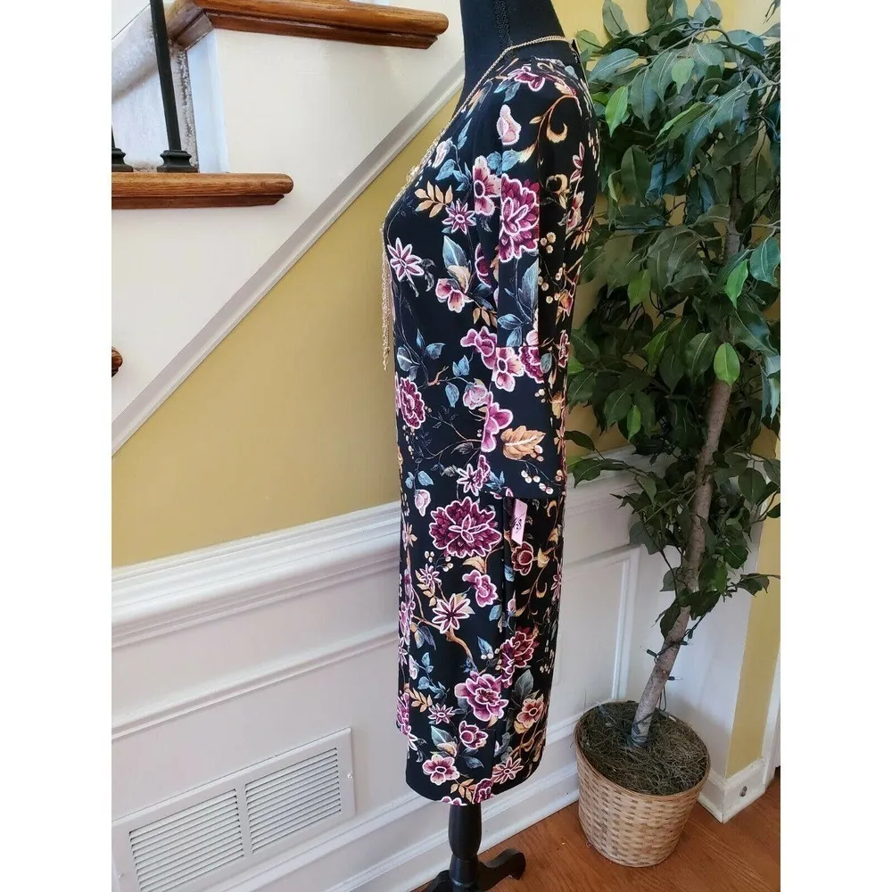 JM STUDIO Women's Dress size S, black, beige, red Black - Image 5