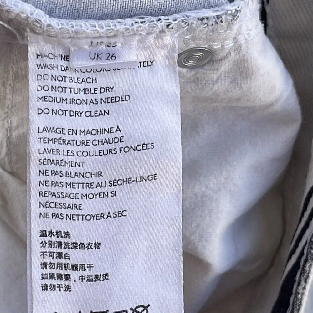 BDG Urban Outfitters Jeans Striped Size 26 Black White Denim Jeans Pants Retro - Image 7