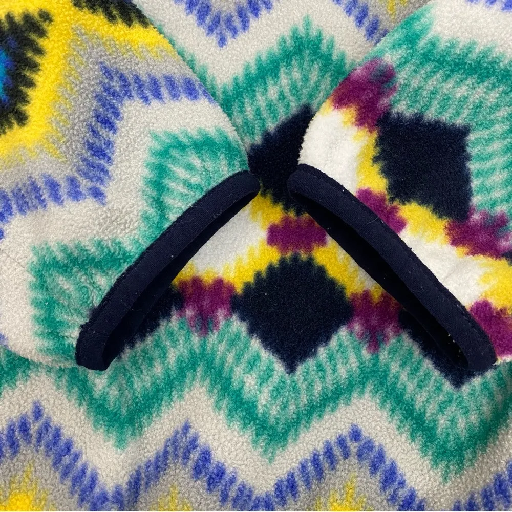 Patagonia Synchilla Retro Timber Twist Navy Blue Fleece Snap T Pullover Sweater - Image 9