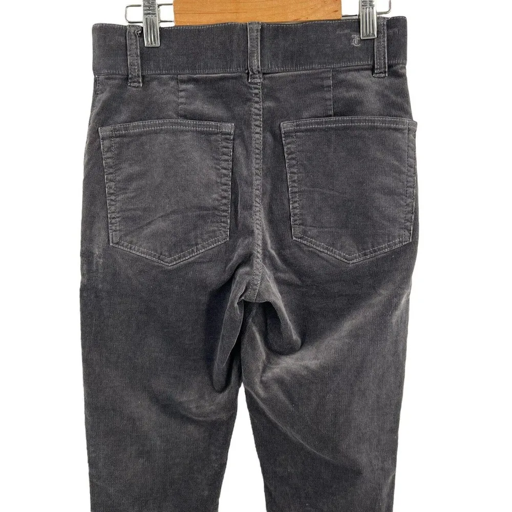 Juicy Couture Pull On Corduroy Gray Skinny Jeans Size 26 - Image 4