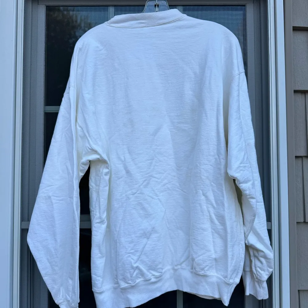 White Newport Sweatshirt Size L - Image 4