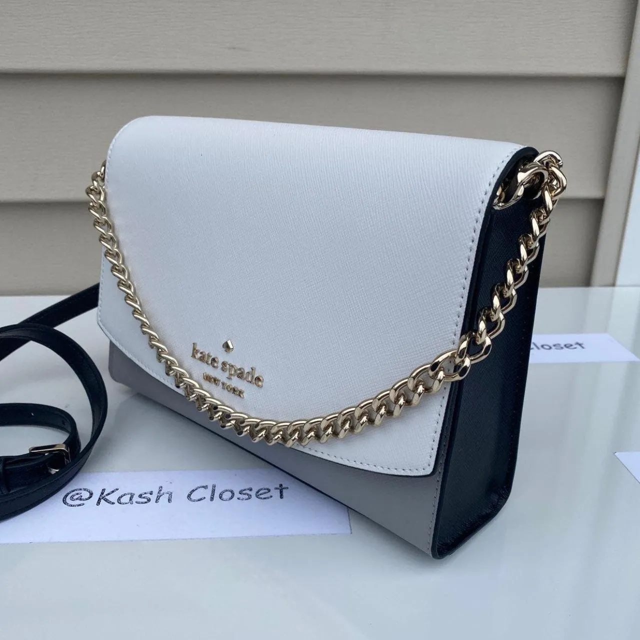 Kate Spade New York Nimbus Grey Carson Crossbody Purse - Image 3