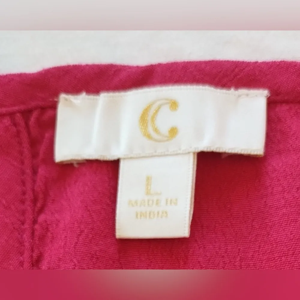 Charming Charlie Women's Sleeveless Embroidered Boho Peasant Dress Sz Large - Image 7