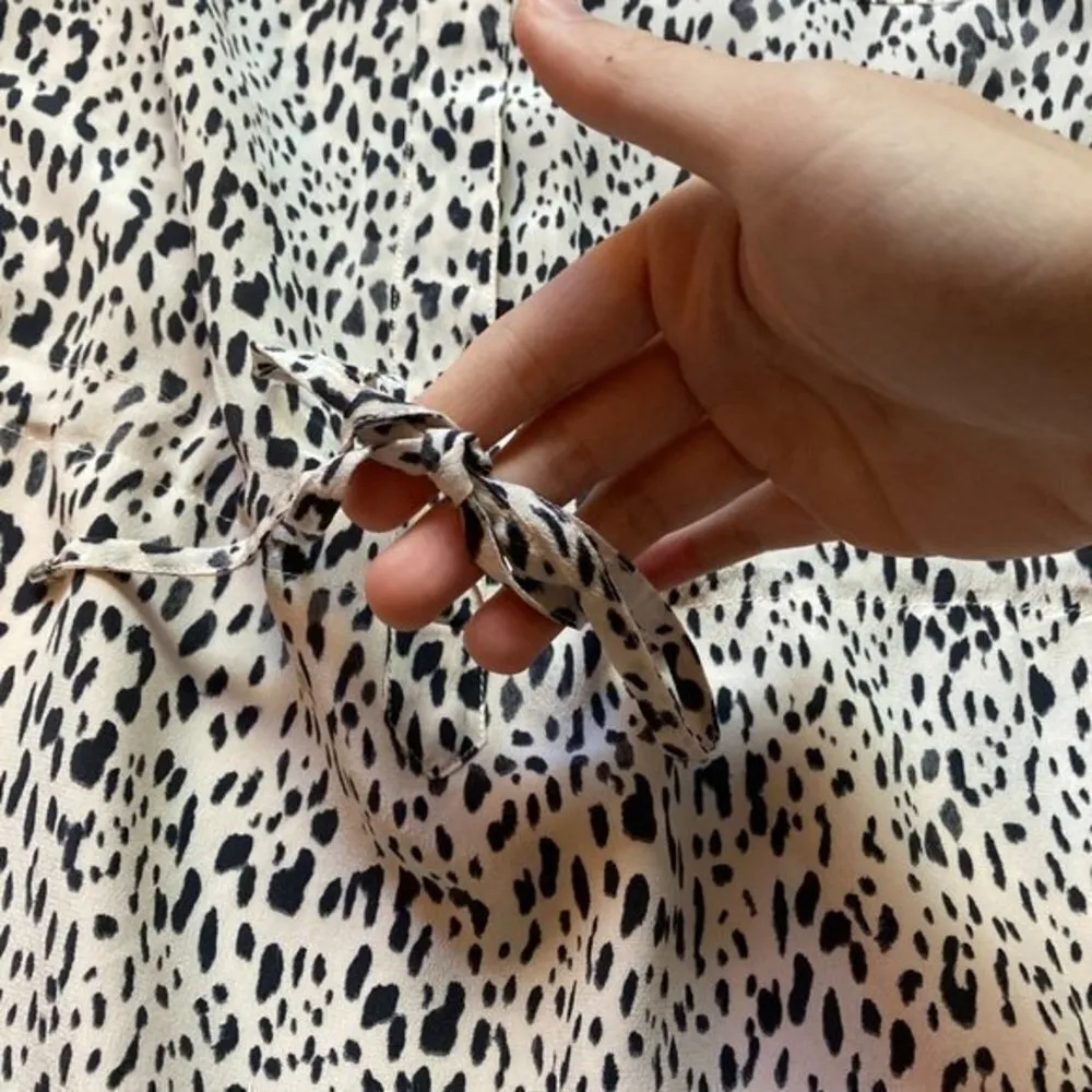 Rebecca Taylor 100% Silk Leopard Print Shirt Dress Size 12 NWOT - Image 9