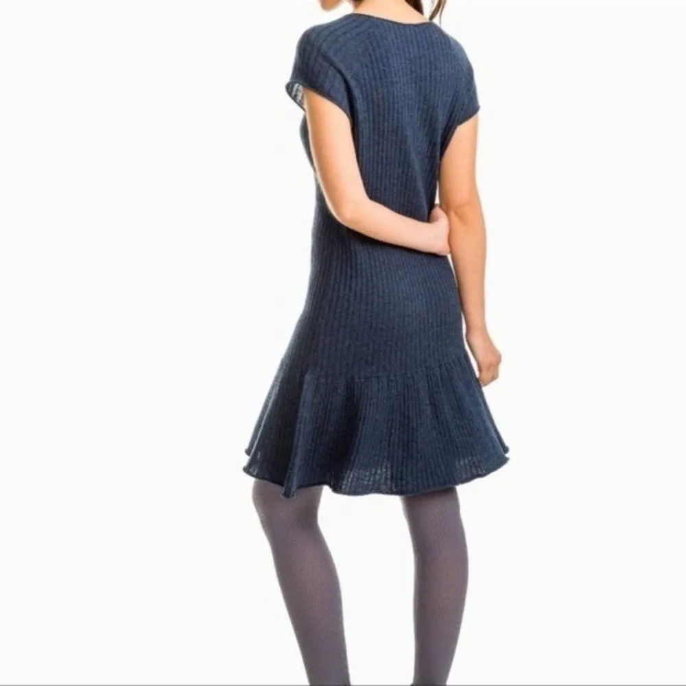 Southern Tide Tarah Flutter Skirt Sweater Navy Blue Short Sleeve Dress XL - Image 43