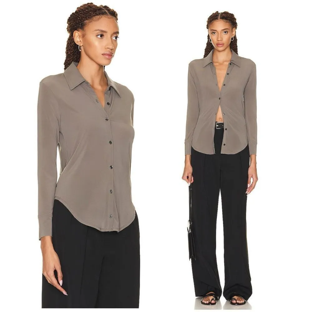 NEW Revolve Citizen Of Humanity COH Dalhia Mesh Button Down Shirt Size XS - Image 2