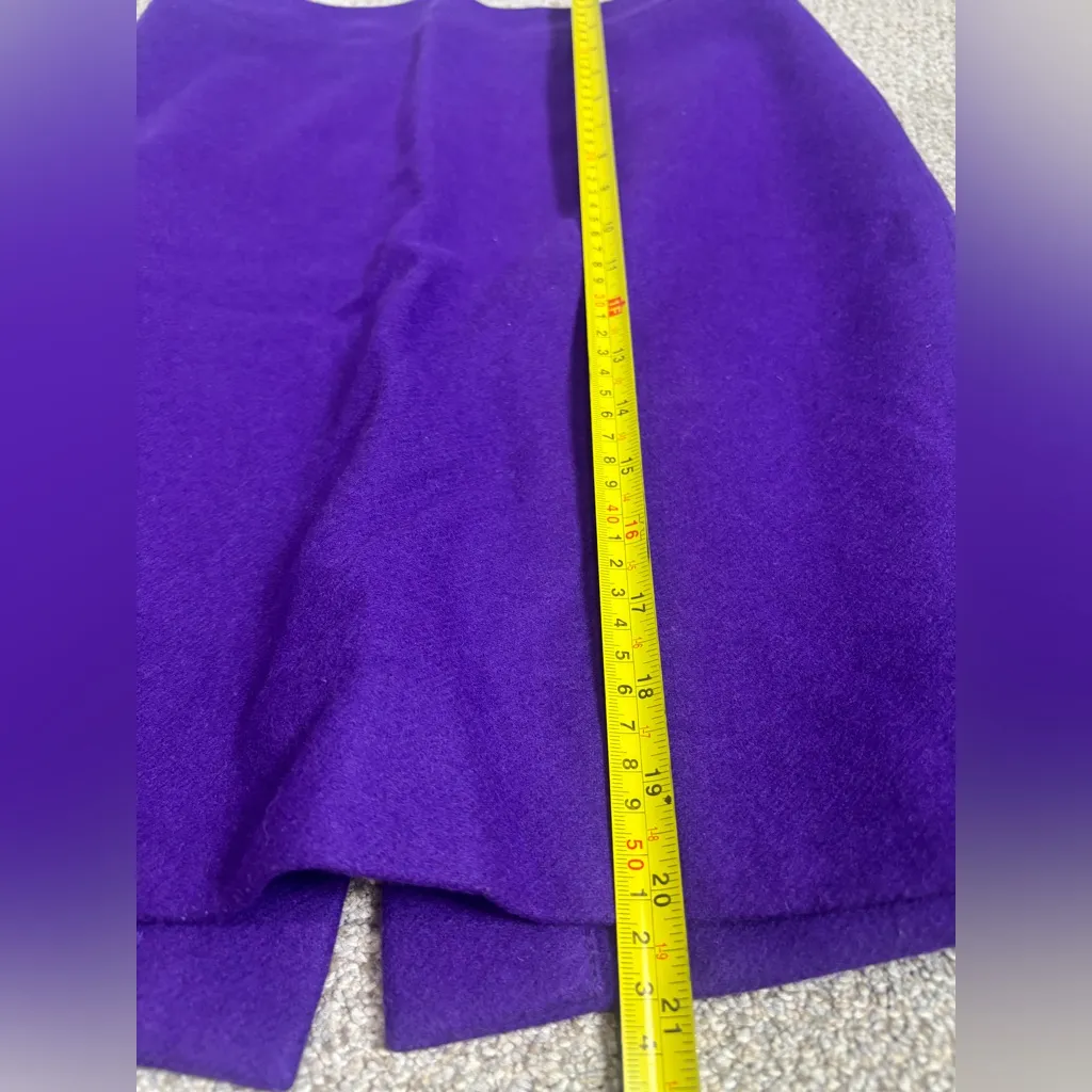 J. Crew Factory The Pencil Skirt Womens Size 2 Purple Double Serge Wool Blend - Image 4