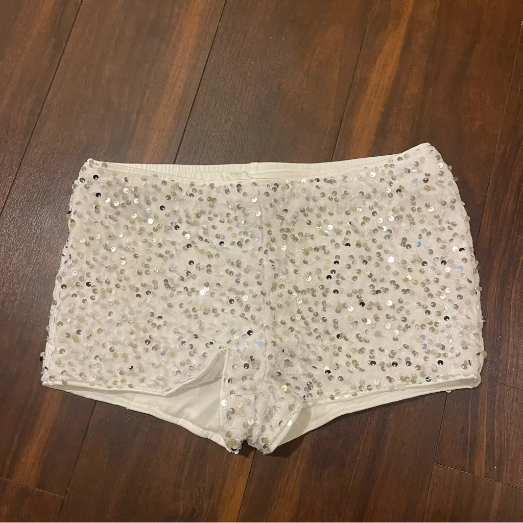 Shein Sequin Mini Shorts - Image 2
