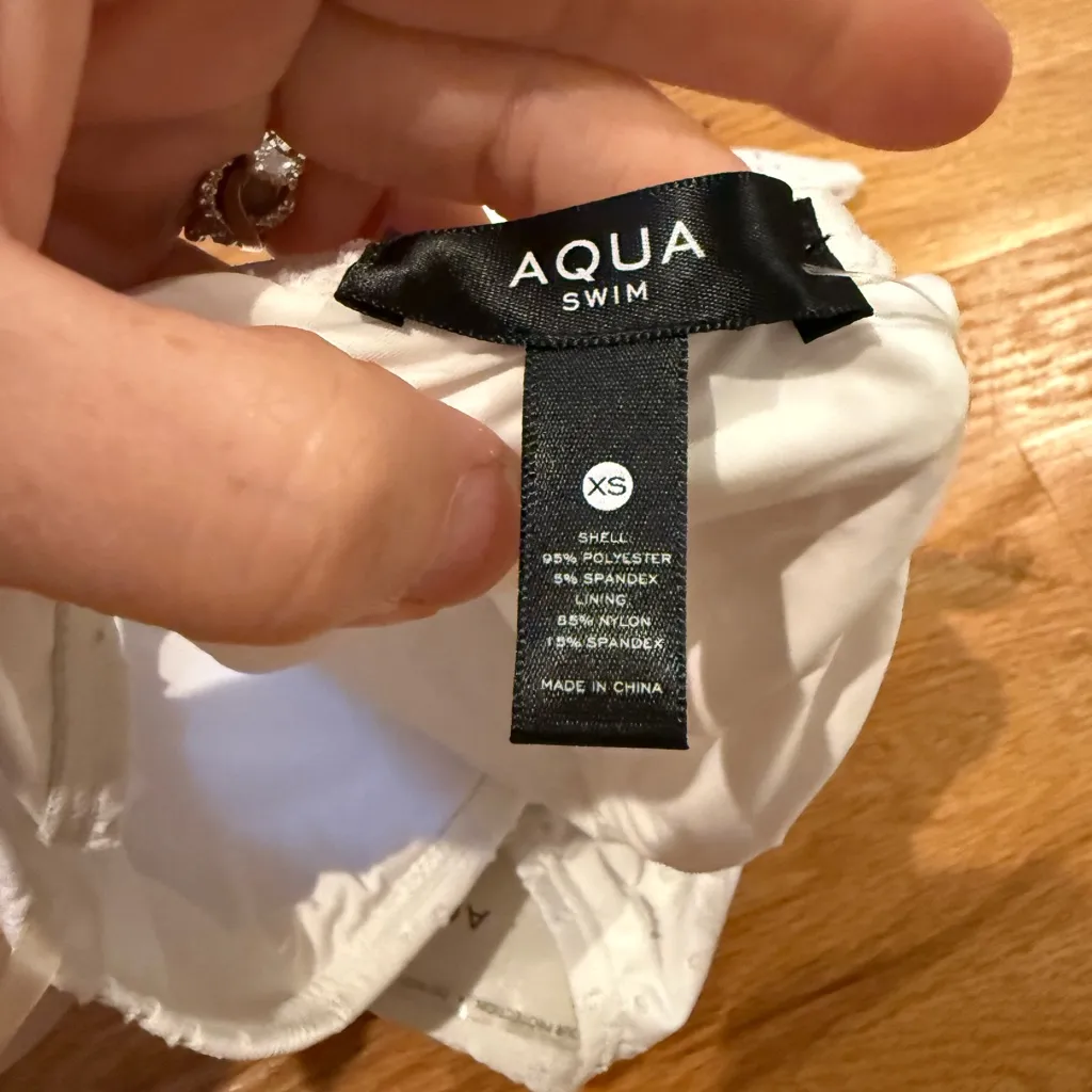 Aqua White  One Piece with Cutout Design - Image 5