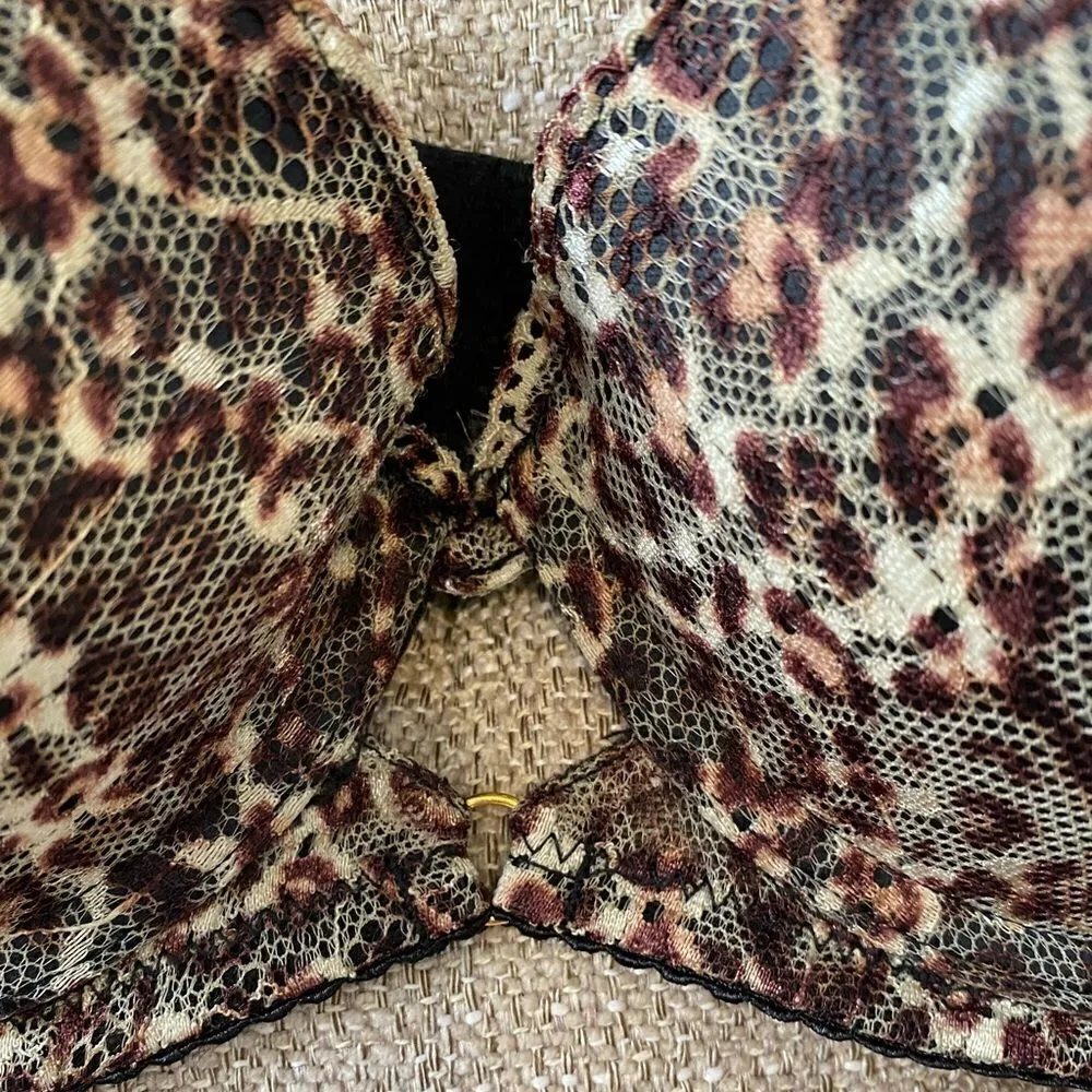 ‎Sam Edelman Adjustable Cheetah Print Bra - Image 4