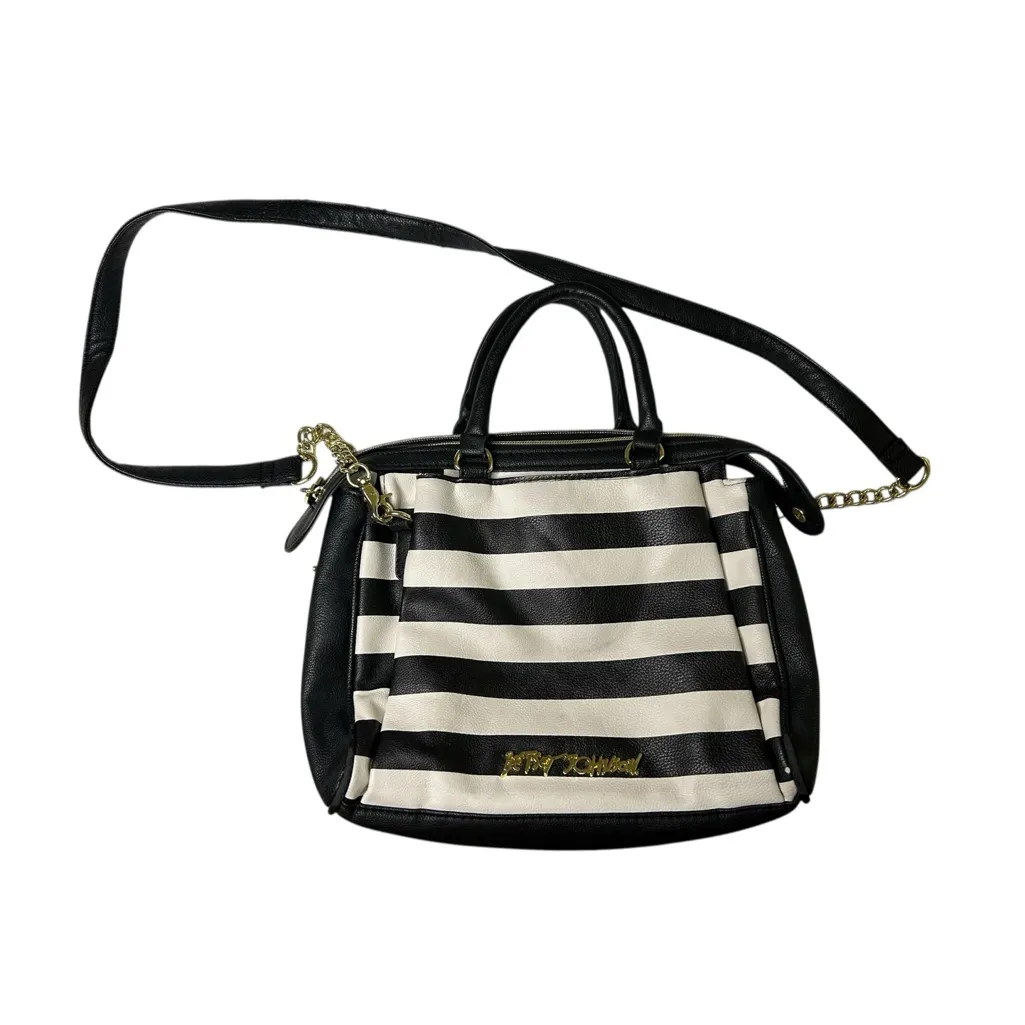 Whimsigoth Kitschy Glam Betsy Johnson Girly Grunge Awning Striped Y2K Crossbody - Image 6