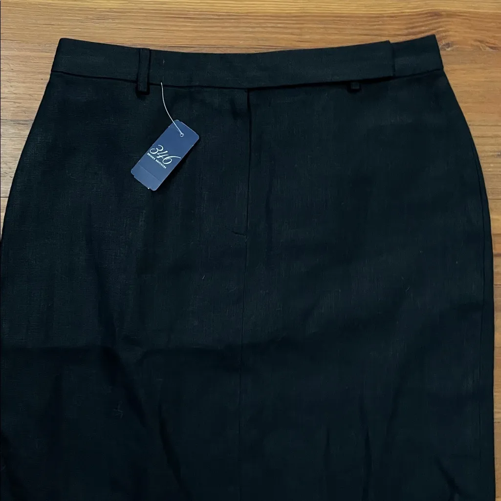 Brooks Brothers Black Irish Linen Pencil Skirt Womens Size 10 NEW NOS - Image 12