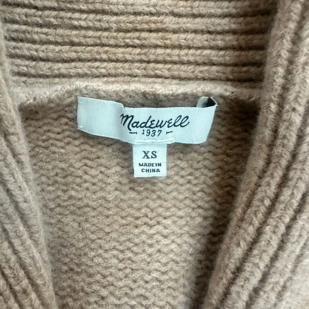 XS Madewell Merino‎ Wool Cardigan & Wool Blend Cowl Neck Fall Essentials - Image 4