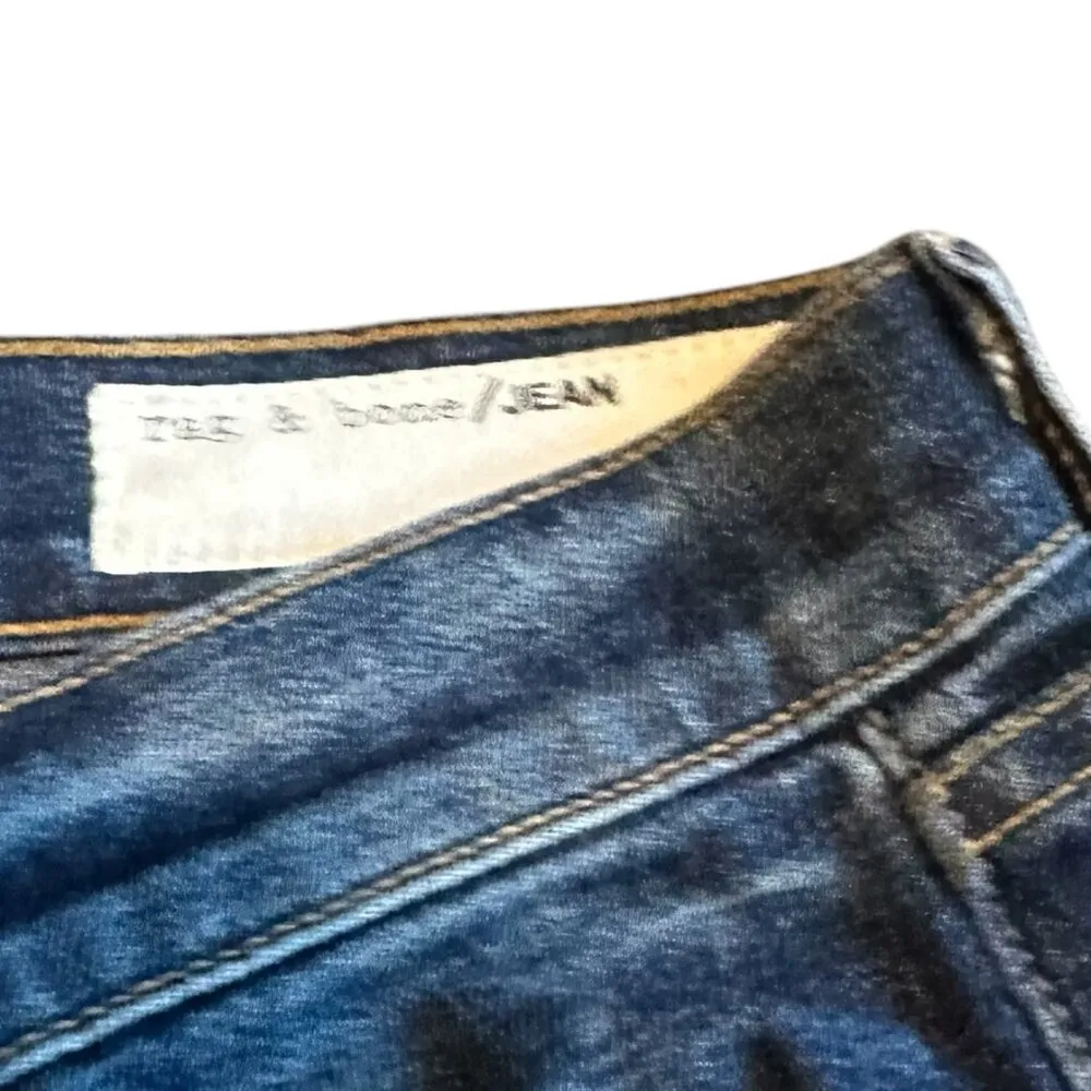 Rag & Bone Denim Dre Distressed Jeans Pants Dark Colvin Wash Size 28 Women's - Image 14