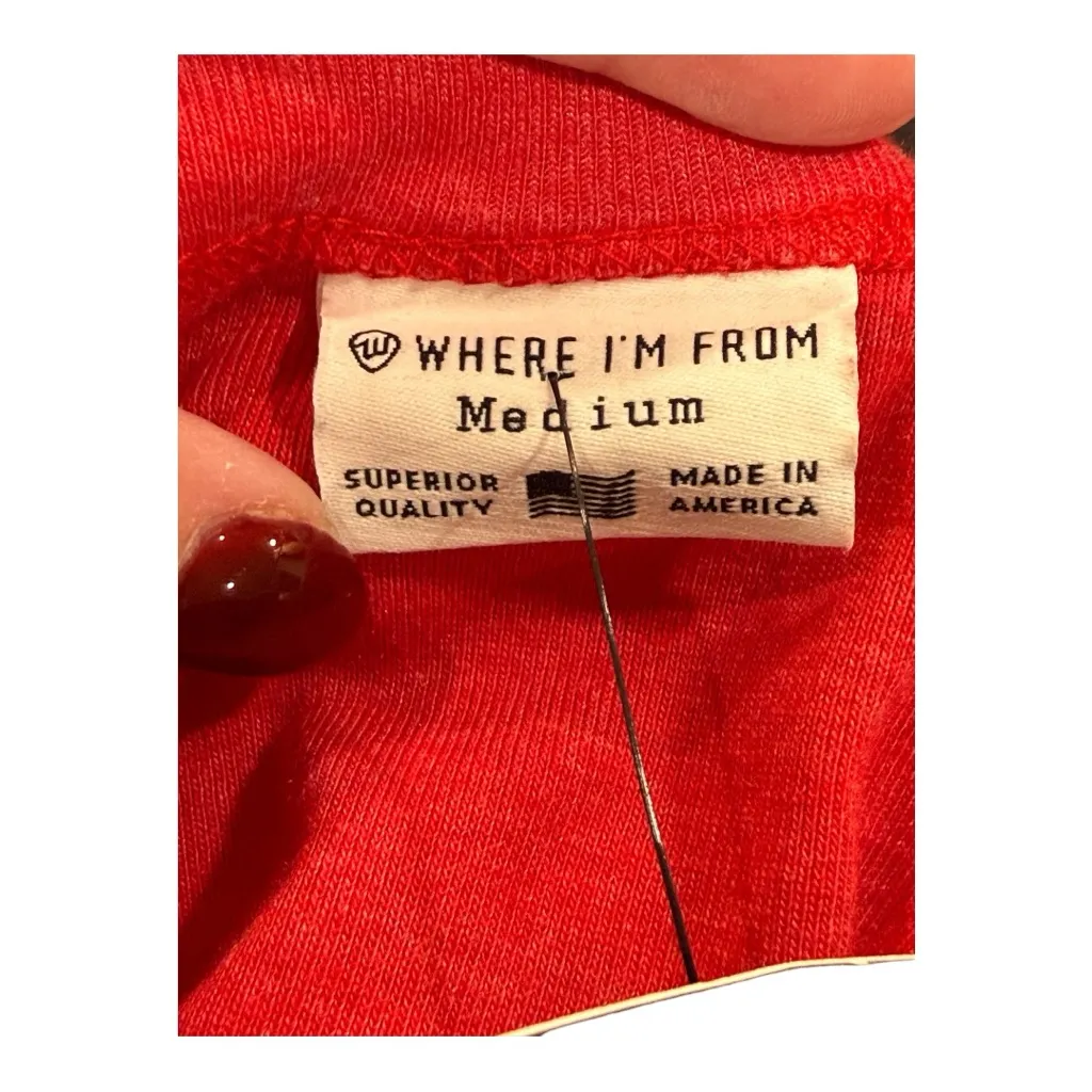 Where I’m From ATL Graphic Tank Top Red USA Made Medium NWT Atlanta Georgia - Image 6