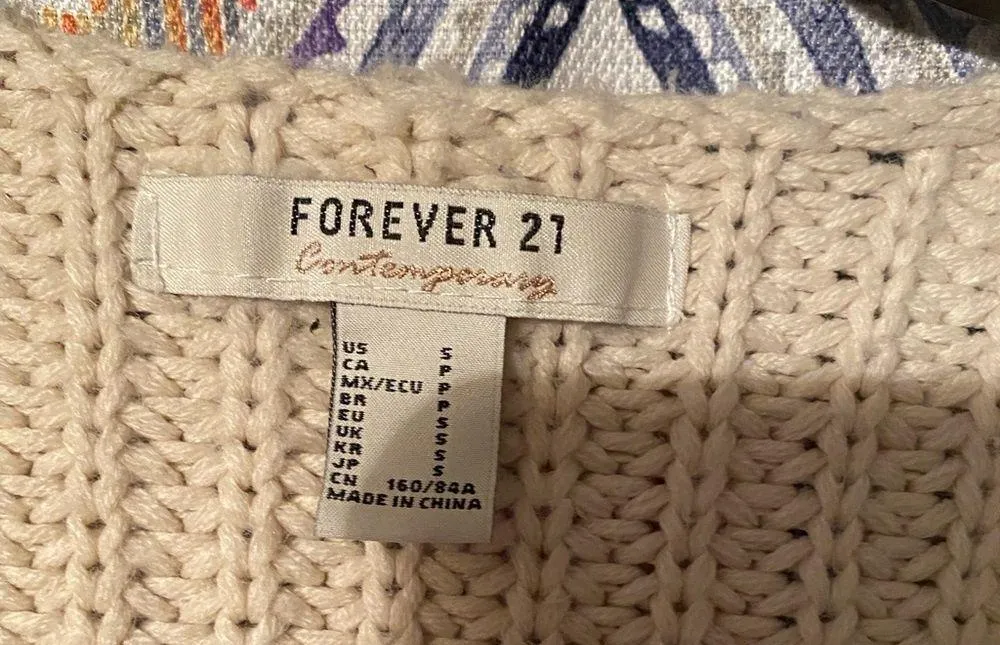 cream knit cardigan - Image 3