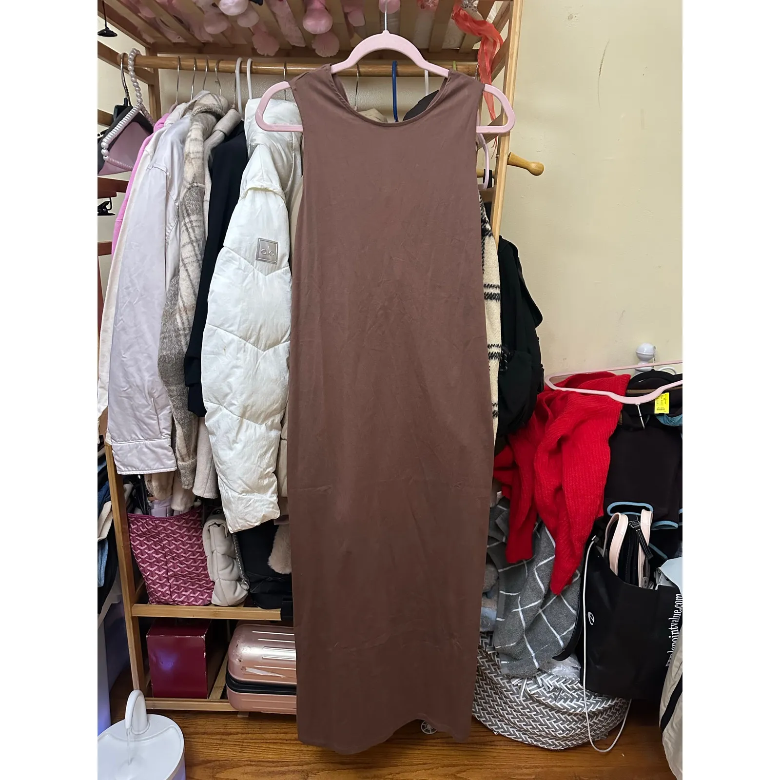 Lou Lou Studio Backless Dress Size Small Wood Brown Size M - Image 12