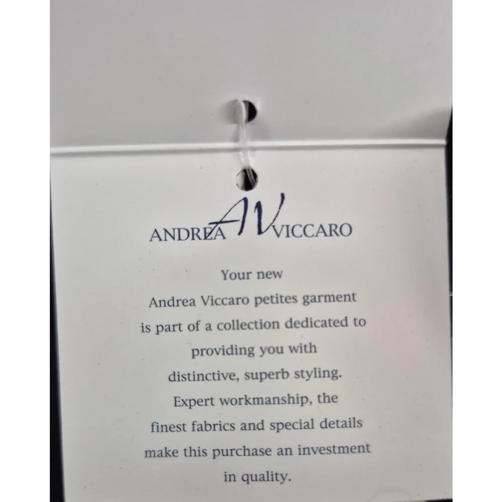 Andrea Viccaro 100% Wool Dress Black Fully Lined Sz 10 VTG 80s 90s NWT - Image 5