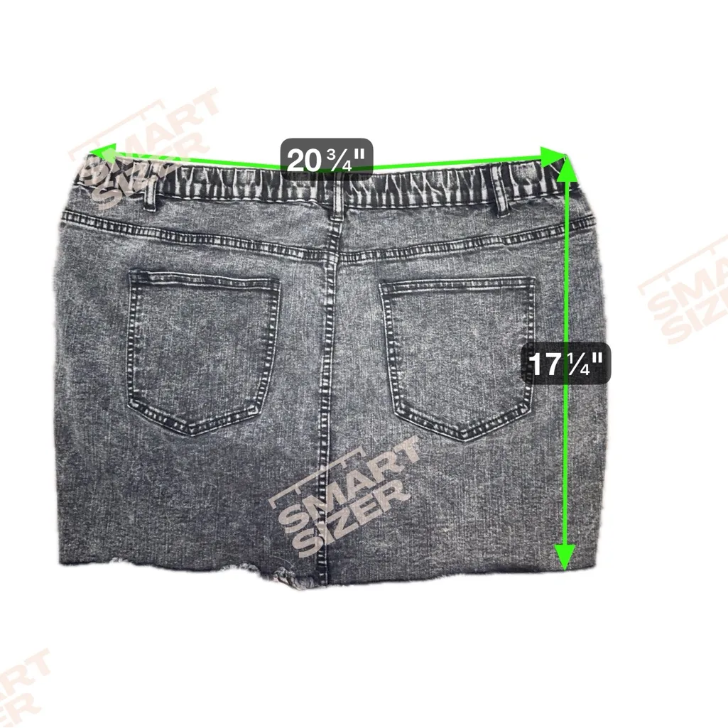 SHEIN Frayed Hem Distressed Acid Wash Denim Skirt - Image 6