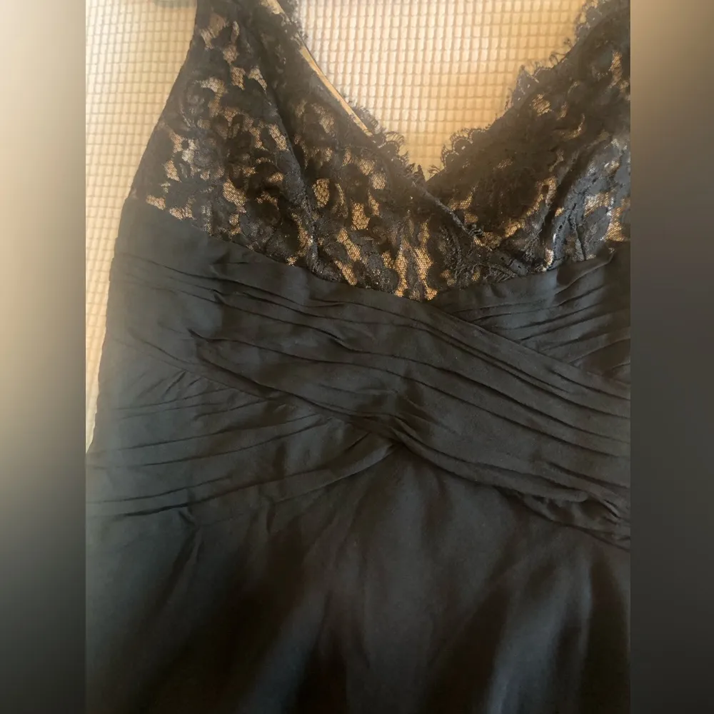 Ann Klien Vintage Black lace top overlay dress size 14 preloved - Image 7