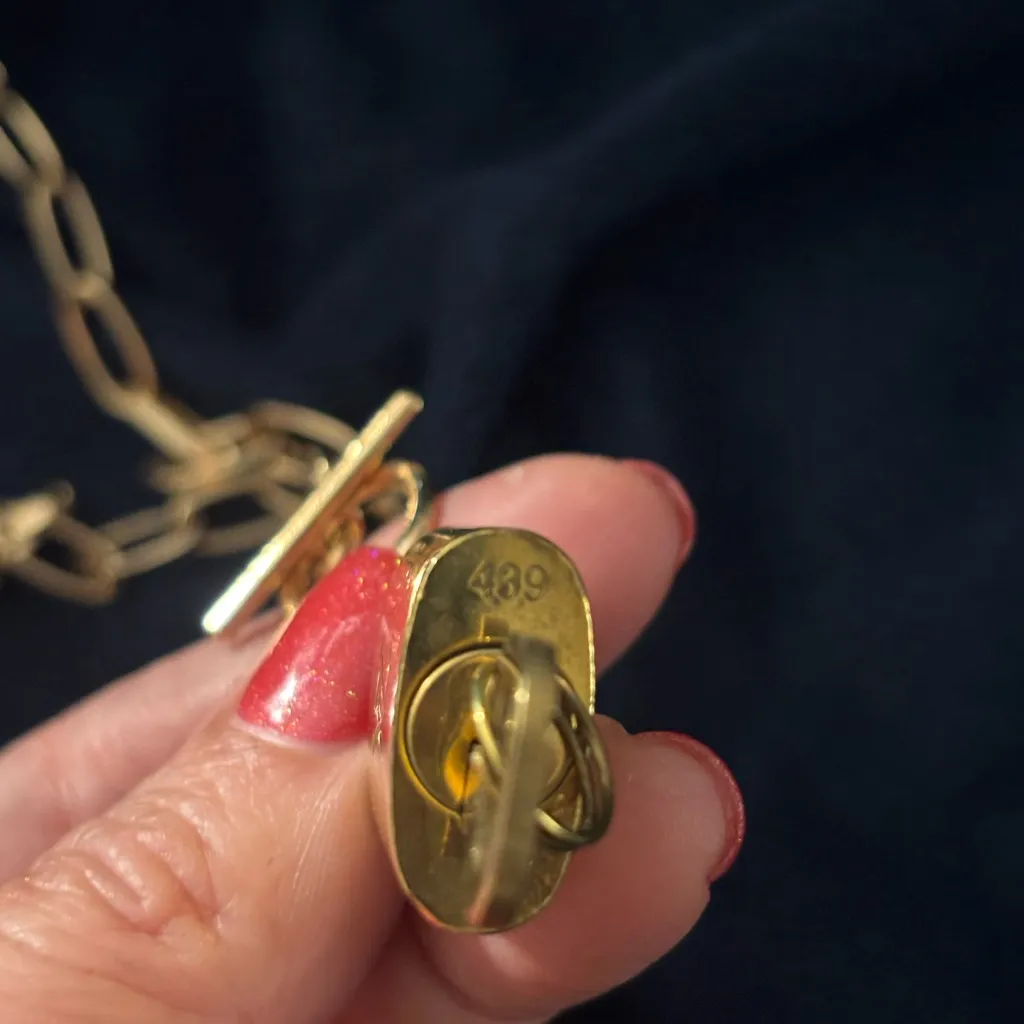 100% Auth Lock & Key with Unbranded Gold Plated Chain Necklace#439 - Image 4