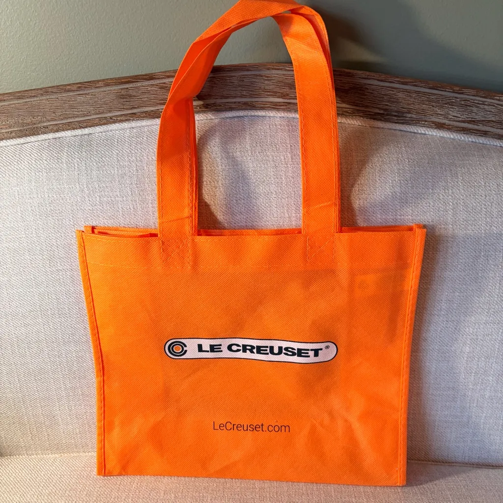 Le Creuset Orange Reusable Shopping Tote Bag - Image 3