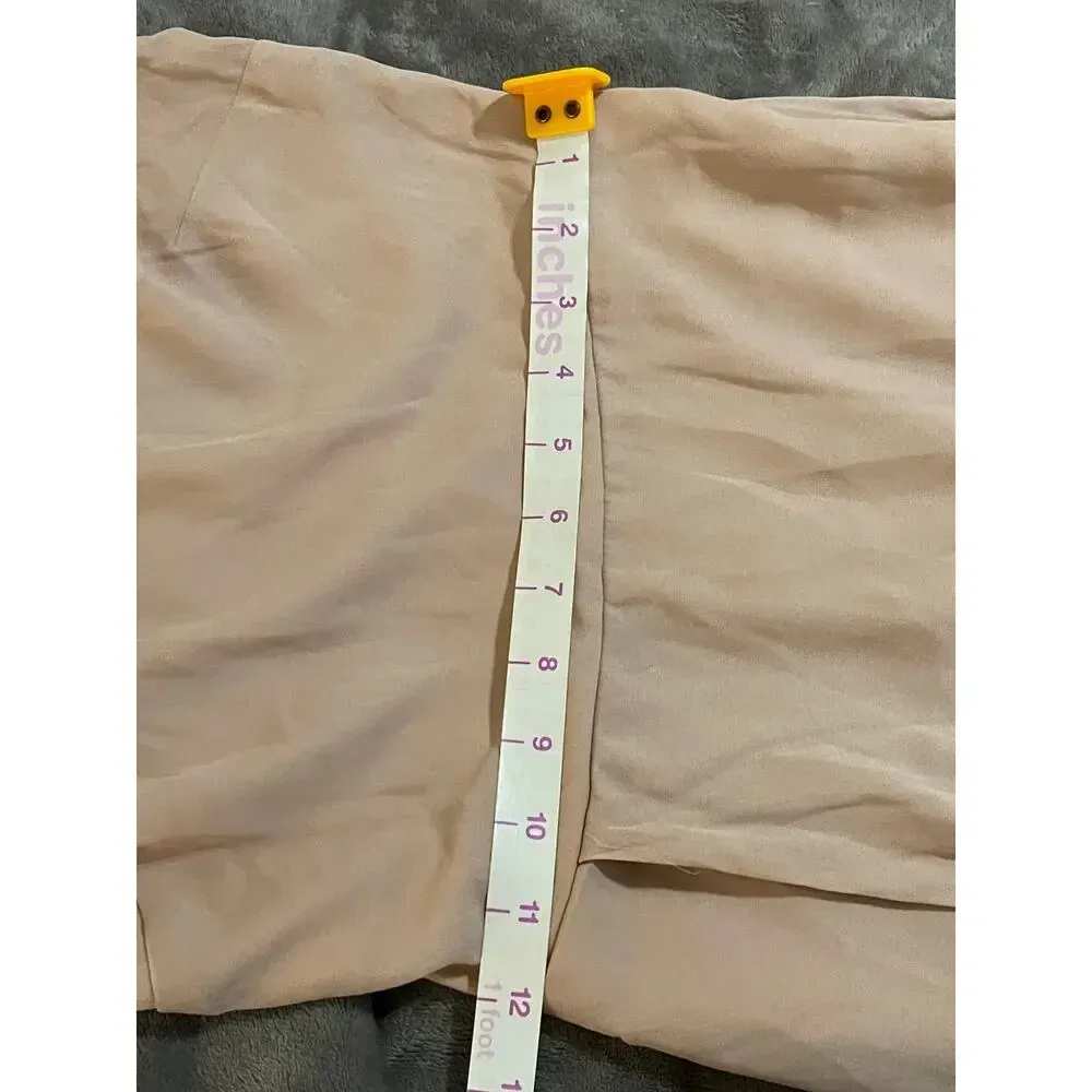 NWOT SMY MuMu Shannon‎ One Shoulder Formal Dress Maxi Size XS Dusty Blush Crisp - Image 10