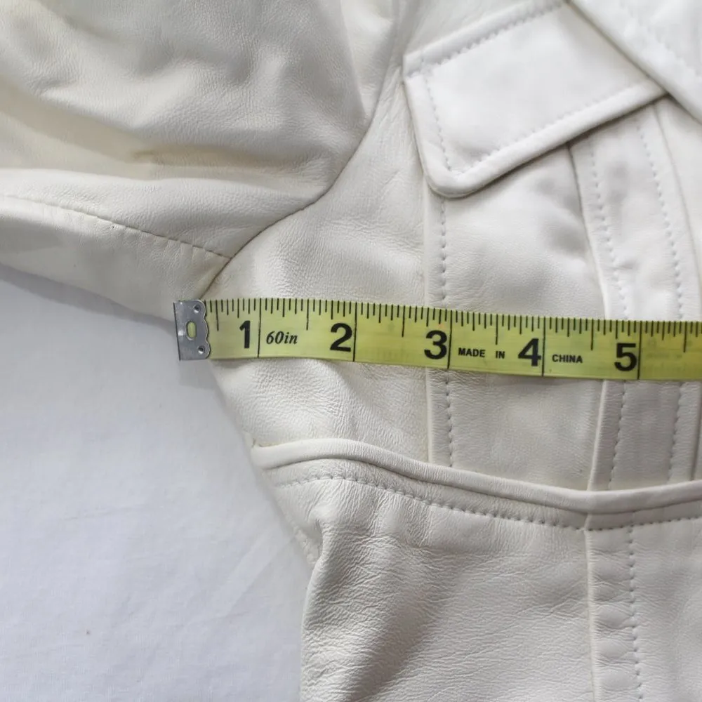 bebe ladies leather jacket size M - Image 11