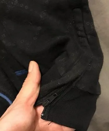 DC Shoes Black And Blue Track Jacket Size Small - Image 7