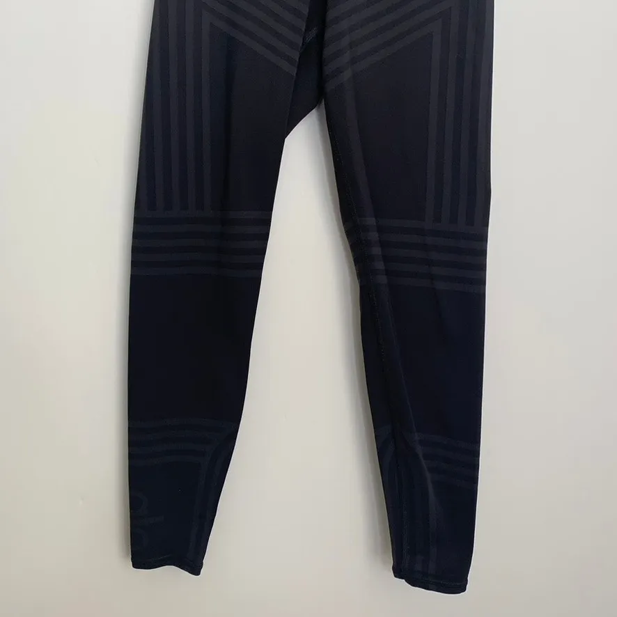 Alo Leggings Grey Black Womens High Rise XS - Image 10