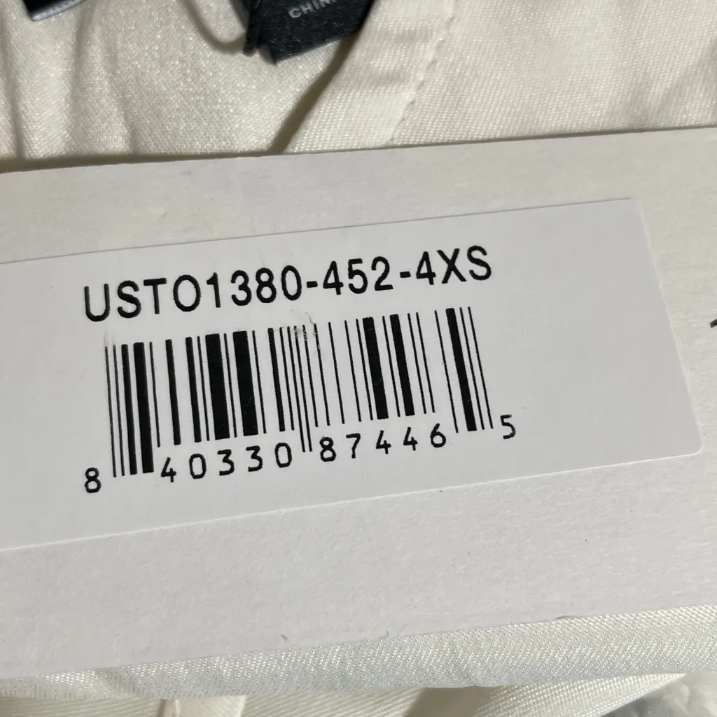 Universal Standard Cupro Shell Blouse Sleeveless Gathered Waist Cream XS NWT - Image 6