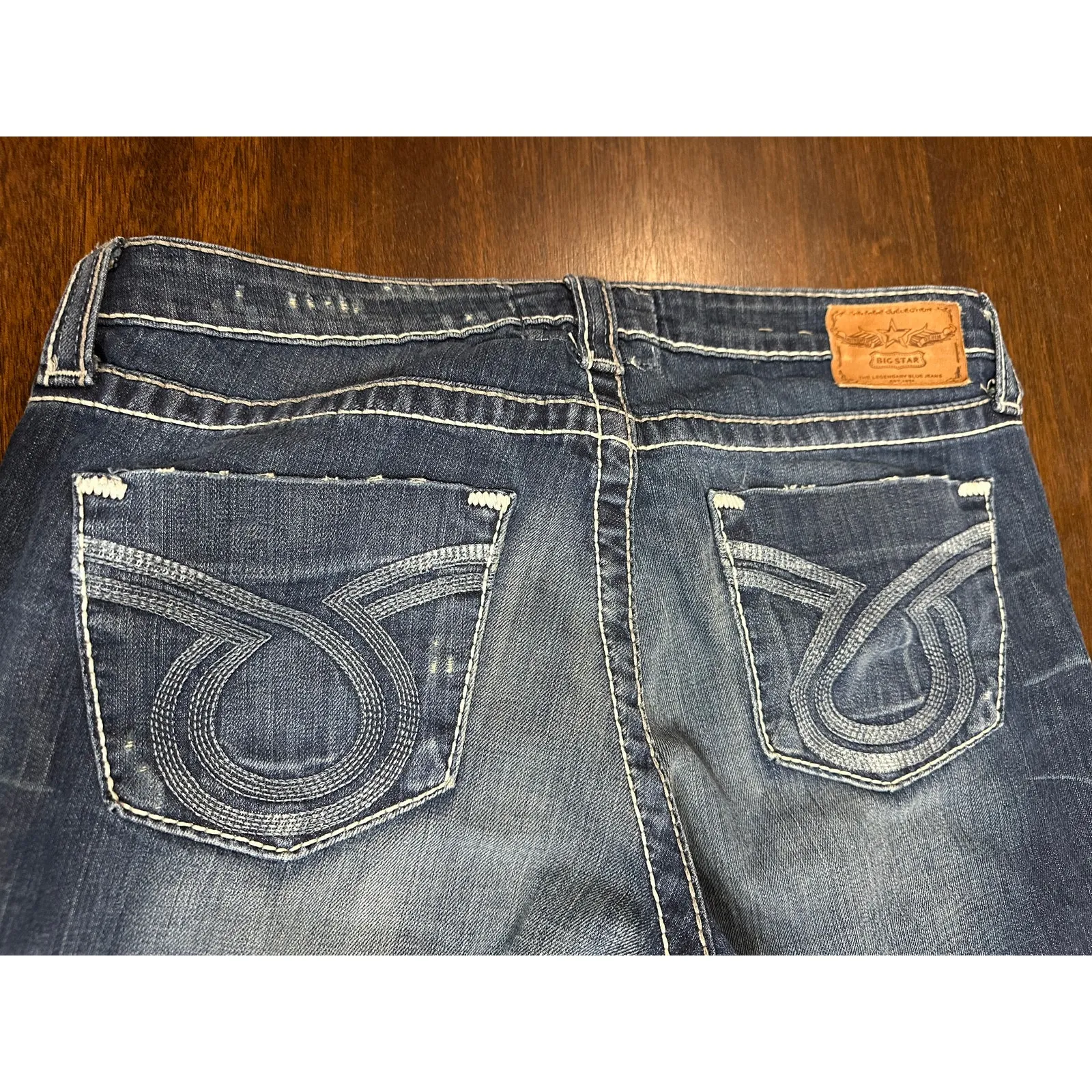 Big Star Miki Jeans Thick Stitch Y2K Women 34 Fit Cowgirl Western Aztec Country - Image 12